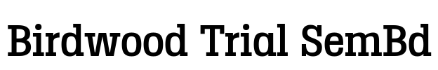 Birdwood Trial SemBd