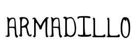 Armadillo Font Image