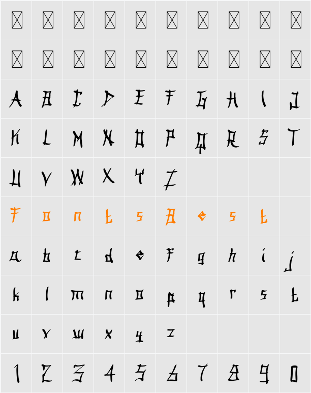 Jap And Handwrite Character Map