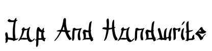 Jap And Handwrite