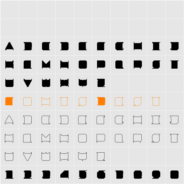 Minimal X Character Map