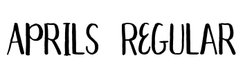 Aprils Regular Font Image
