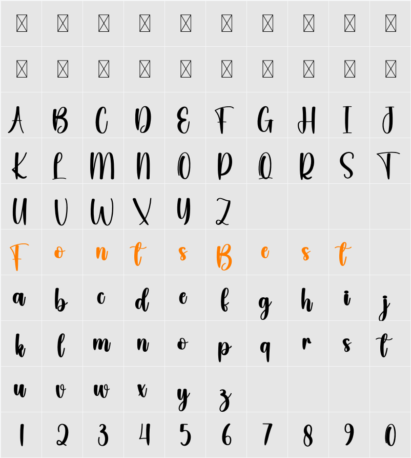 Hallowen Bundle Character Map