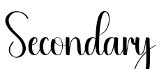 Secondary Font Image