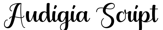 Audigia Script Font Image