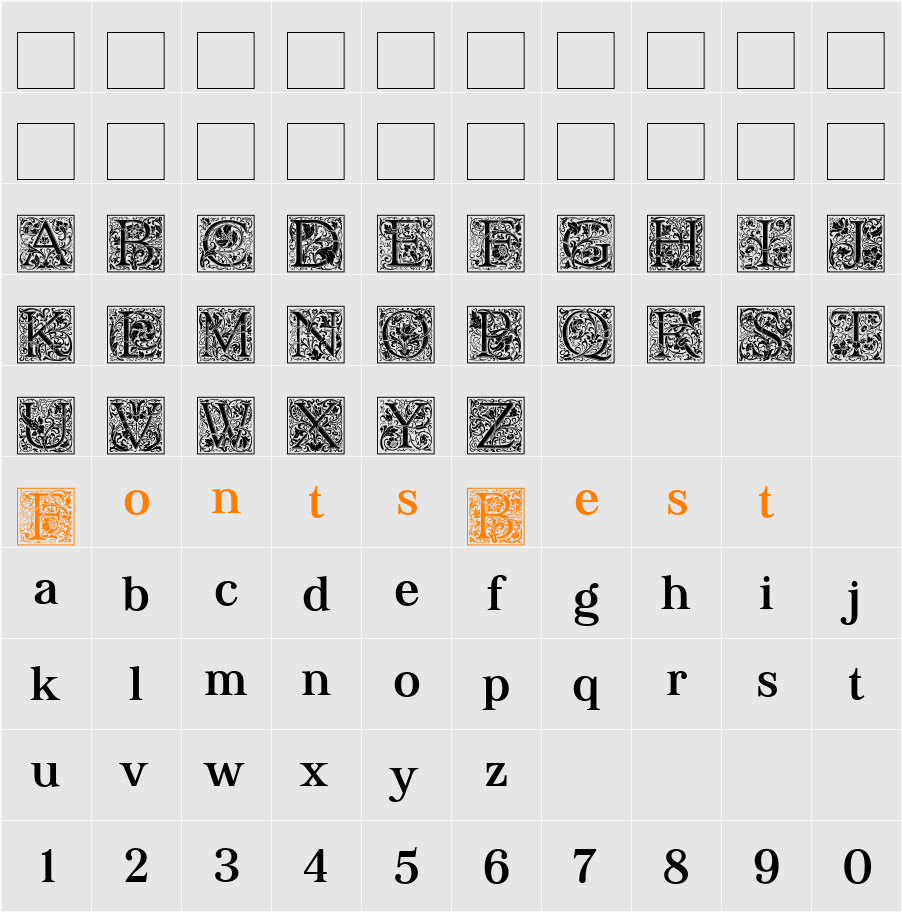 Morris Less Negative Character Map