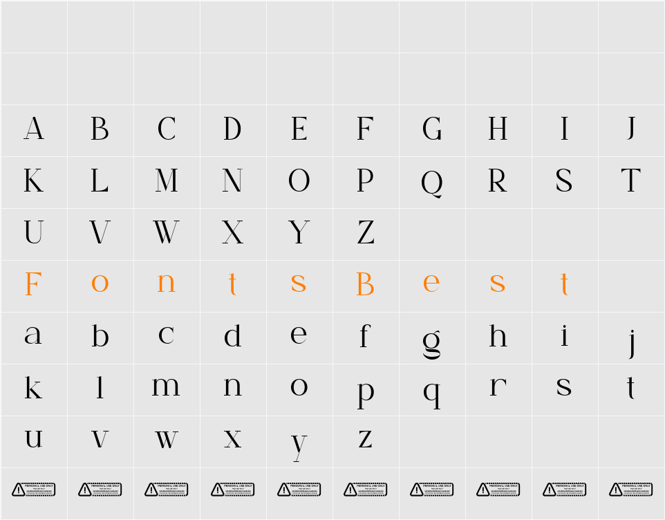 Roughly Begather Demo Character Map