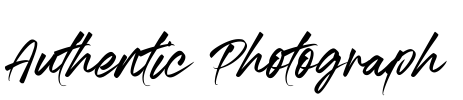 Authentic Photograph Font Image