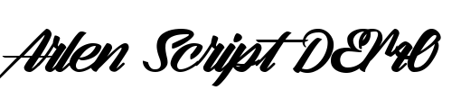 Arlen Script DEMO Font Image