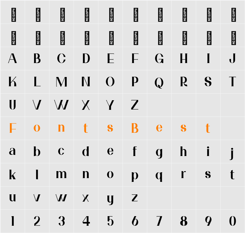 Kecumik Personal Use Character Map