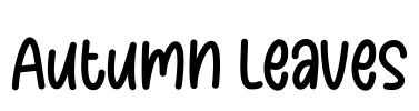 Autumn Leaves Font Image