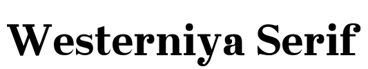 Westerniya Serif