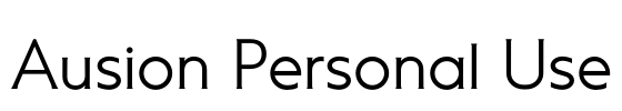Ausion Personal Use Font Image