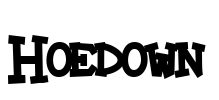 Hoedown Font Image