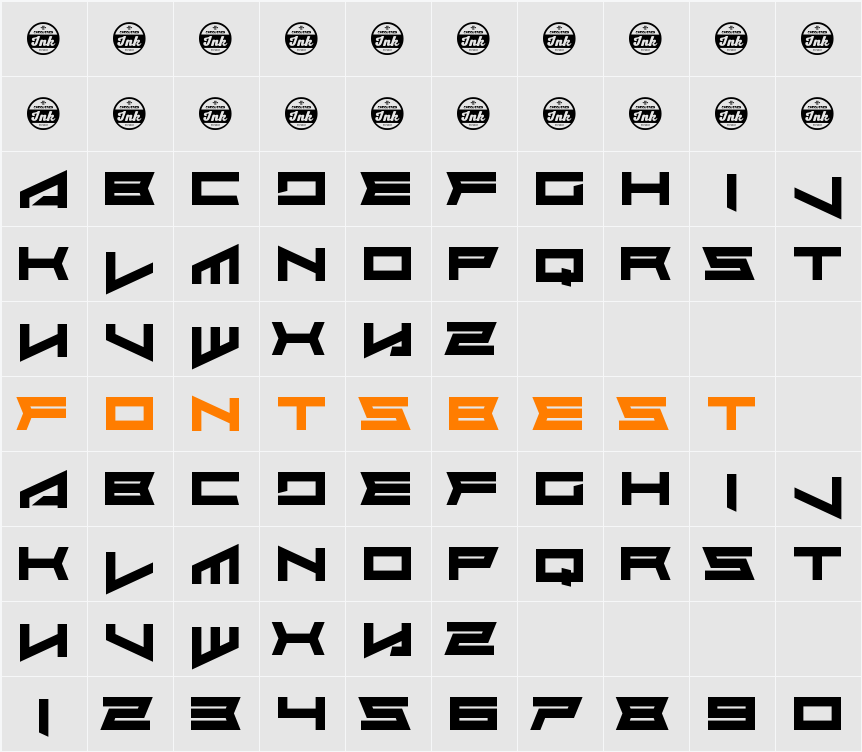 Assvssin Character Map