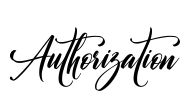 Authorization Font Image