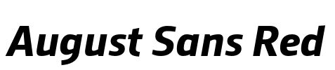 August Sans Red