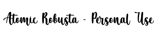 Atomic Robusta - Personal Use