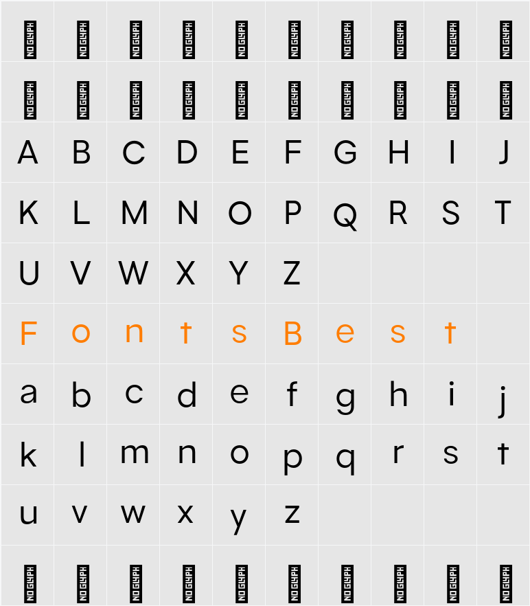 Garmit Character Map