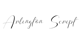 Arlington Script Font Image