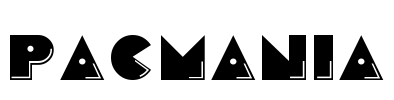 Pacmania Font Image
