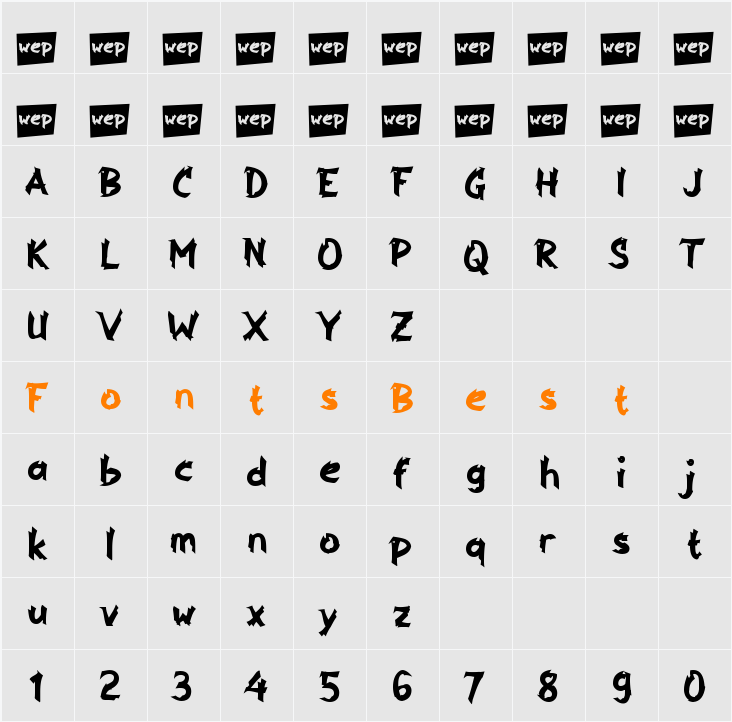 a Api Nyala Character Map
