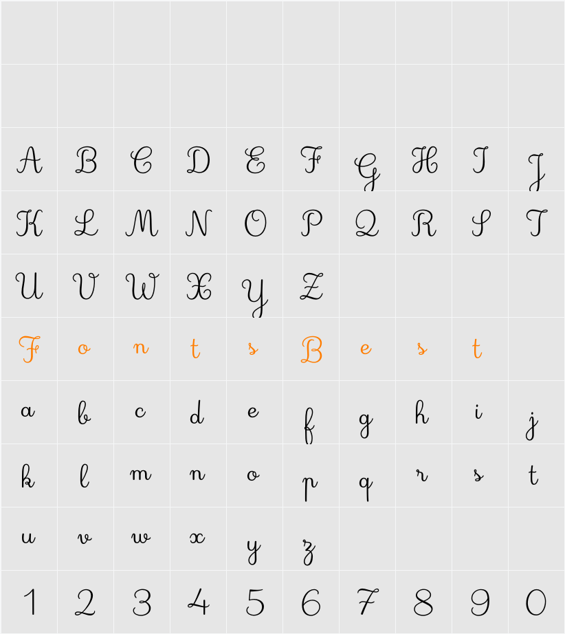 Deuxieme Rang Character Map