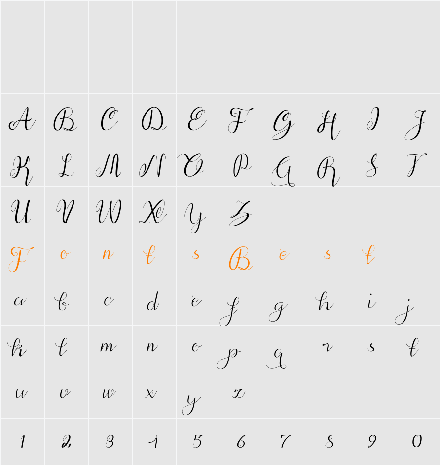 alif  Character Map