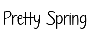 Pretty Spring Font Image