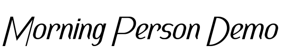 Morning Person Demo