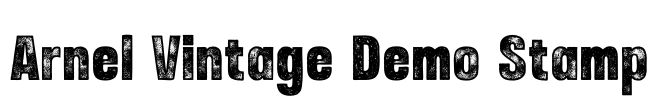 Arnel Vintage Demo Stamp Font Image