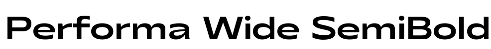 Performa Wide SemiBold
