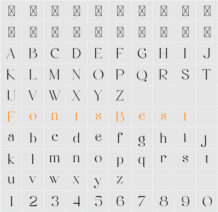 Qagetto Character Map