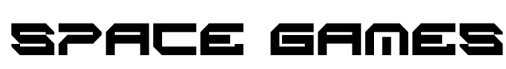 Space Games Font Image