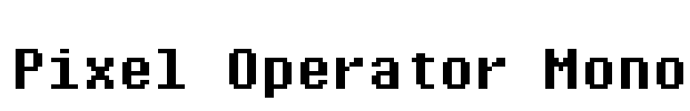 Pixel Operator Mono