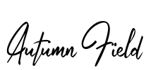 Autumn Field Font Image