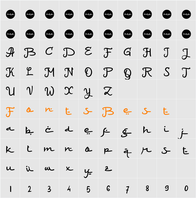 a Maaf Lahir Batin Character Map