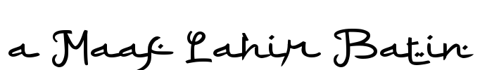 a Maaf Lahir Batin