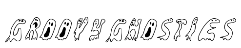 GroovyGhosties Font Image