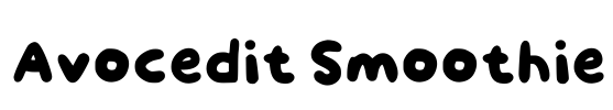 Avocedit Smoothie Font Image