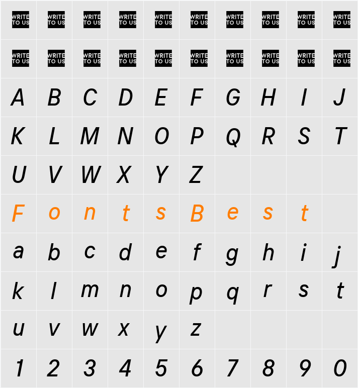 TT Intrphss Pr Trl Cnd Md Character Map