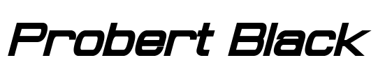 Probert Black Font Image