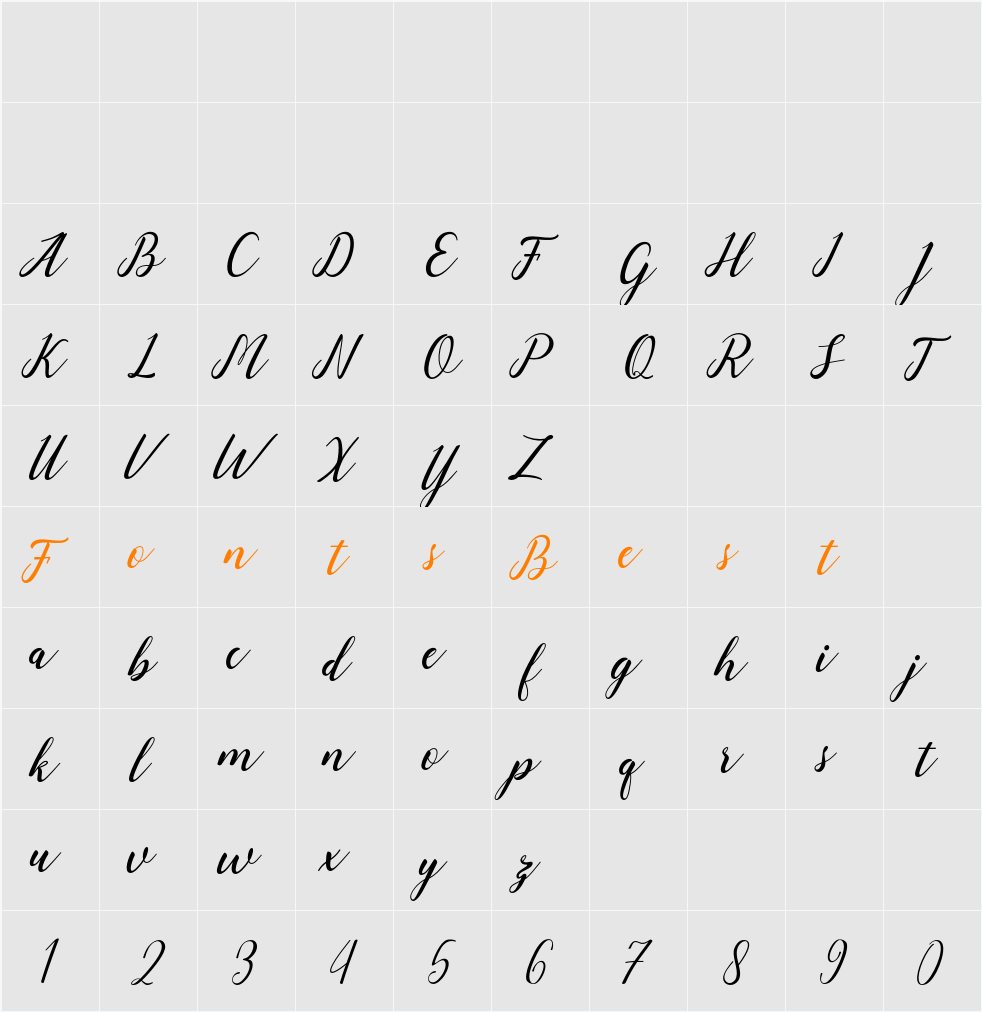 angeline Character Map