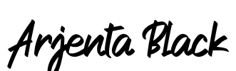 Arjenta Black Font Image