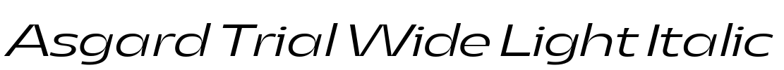 Asgard Trial Wide Light Italic