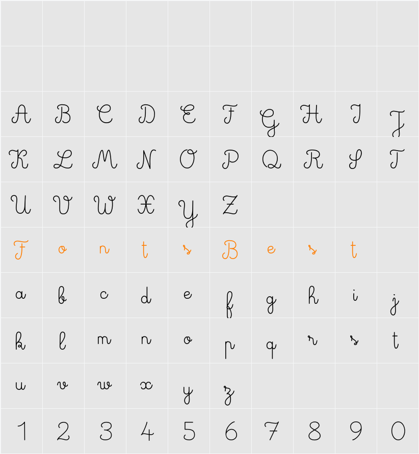 Deuxieme Rang Character Map