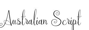 Australian Script Font Image