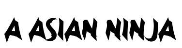 a Asian Ninja Font Image