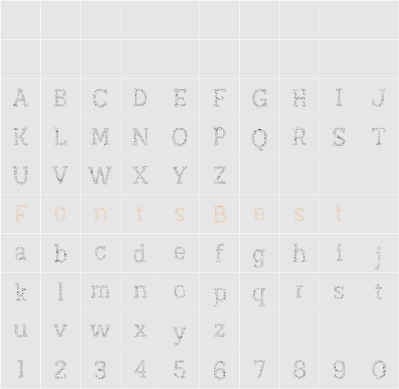 Austral Slab Maplines Reg Character Map