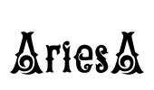 AriesA Font Image